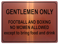 1007 GENTLEMEN ONLY Funny Metal Aluminium Plaque Sign For Door Wall House Office