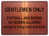 1007 GENTLEMEN ONLY Funny Metal Aluminium Plaque Sign For Door Wall House Office