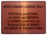 1011 GENTLEMANS LOUNGE ONLY Funny Metal Aluminium Plaque Sign Door Wall House