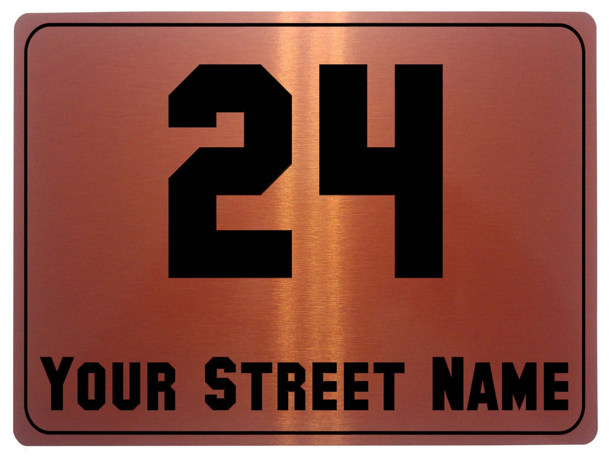 1063 Custom Personalised Address Metal Aluminium Sign Plaque Wall Gate House Office