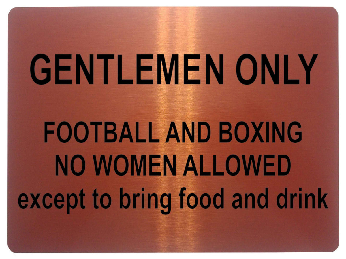 1006 GENTLEMEN ONLY Funny Metal Aluminium Plaque Sign For Door Wall House Office