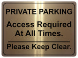 1057 PRIVATE PARKING Keep Clear Metal Aluminium Plaque Sign Door Gate House Office