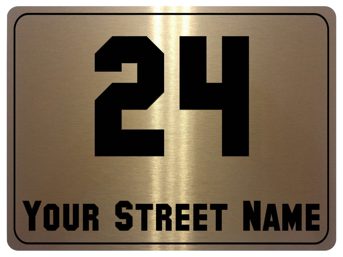 1063 Custom Personalised Address Metal Aluminium Sign Plaque Wall Gate House Office
