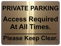 1056 PRIVATE PARKING Keep Clear Metal Aluminium Plaque Sign Door Gate House Office