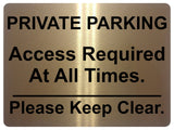 1056 PRIVATE PARKING Keep Clear Metal Aluminium Plaque Sign Door Gate House Office