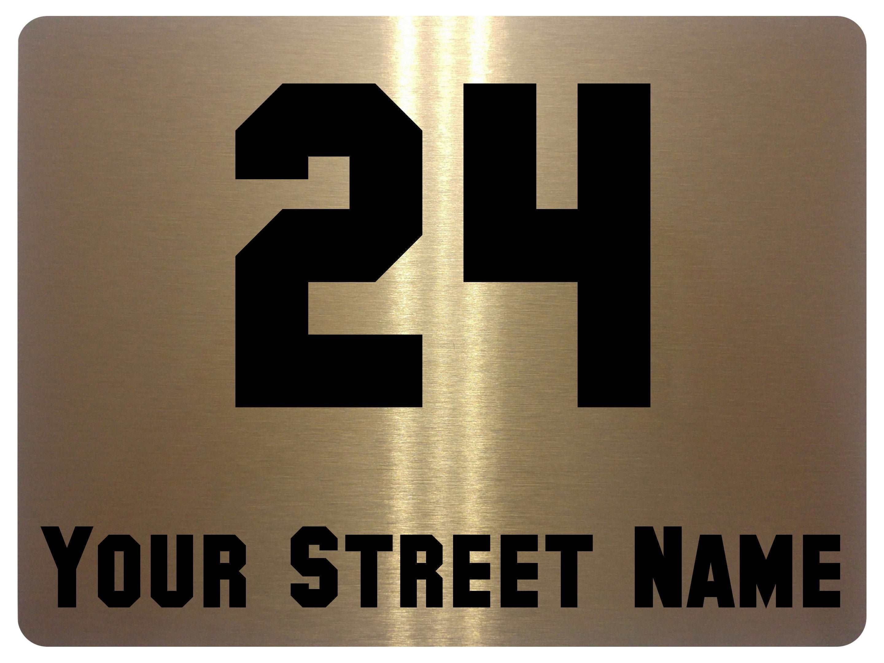 1062 Custom Personalised Address Metal Aluminium Sign Plaque Wall Gate House Office