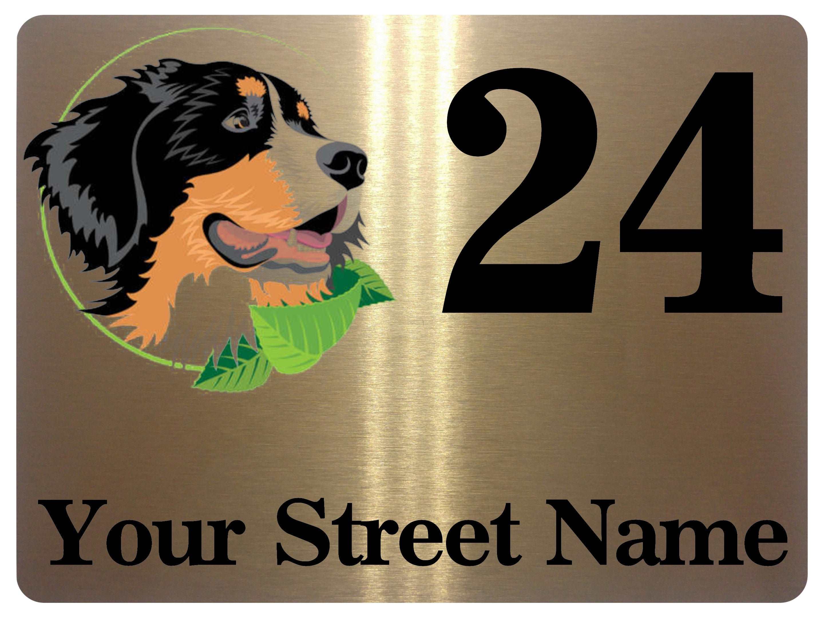 1104 Custom Personalised Address Metal Aluminium Sign Plaque Door Gate House Office
