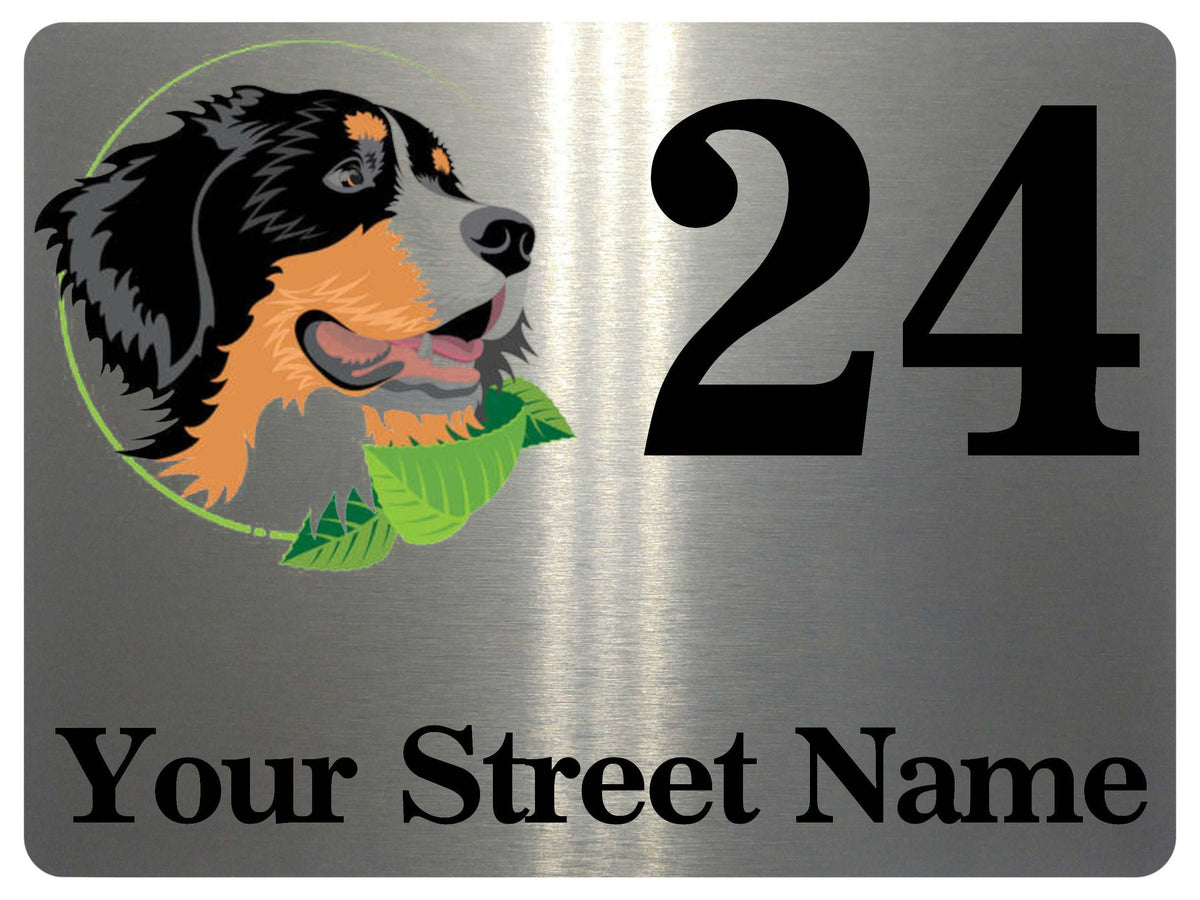 1104 Custom Personalised Address Metal Aluminium Sign Plaque Door Gate House Office