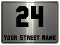1063 Custom Personalised Address Metal Aluminium Sign Plaque Wall Gate House Office