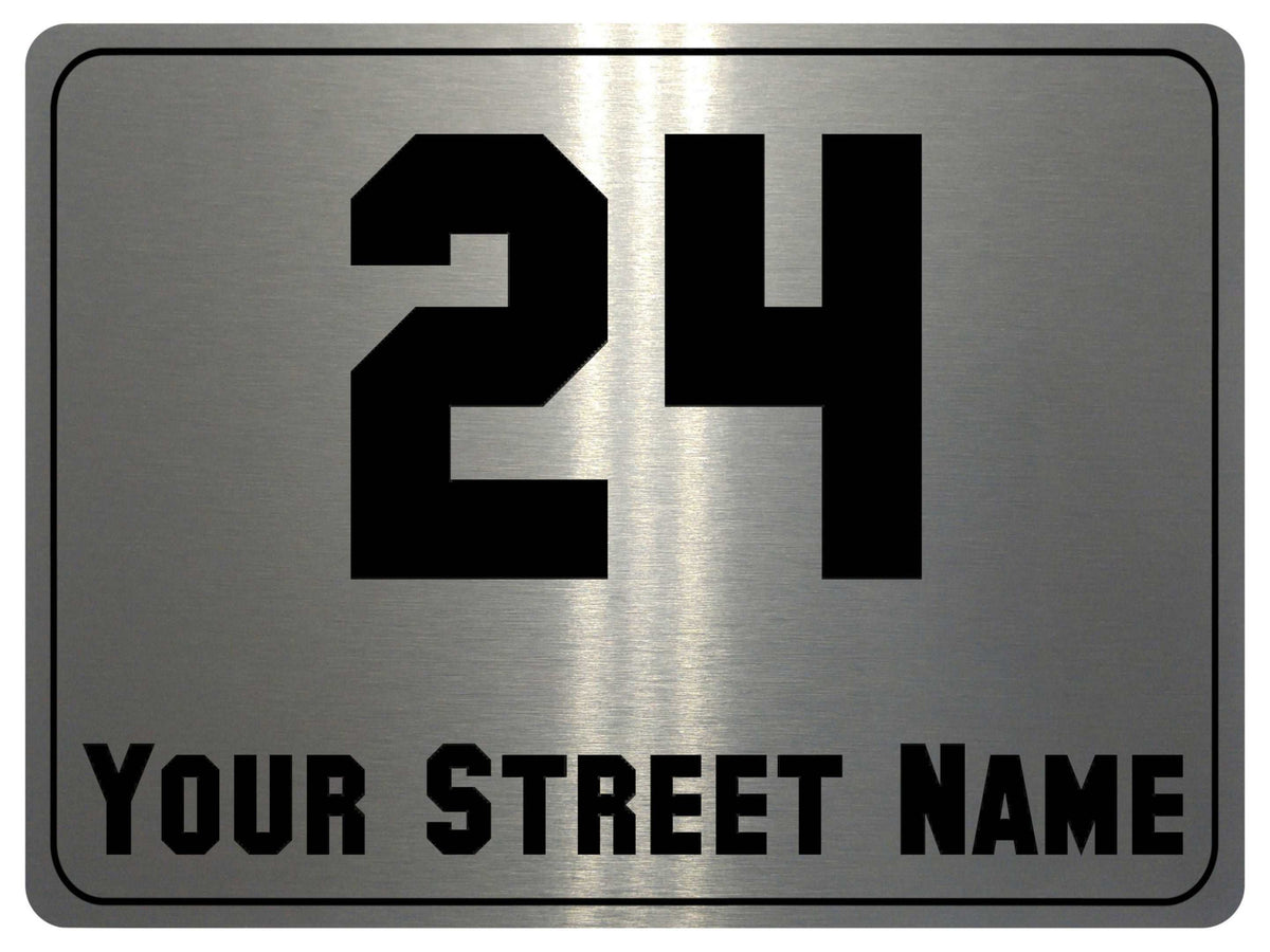 1063 Custom Personalised Address Metal Aluminium Sign Plaque Wall Gate House Office