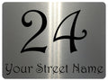 1089 Custom Personalised Address Metal Aluminium Sign Plaque Door Gate House Office