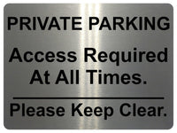 1056 PRIVATE PARKING Keep Clear Metal Aluminium Plaque Sign Door Gate House Office