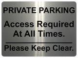 1056 PRIVATE PARKING Keep Clear Metal Aluminium Plaque Sign Door Gate House Office