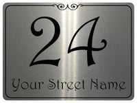 1090 Custom Personalised Address Metal Aluminium Sign Plaque Door Gate House Office