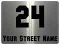 1062 Custom Personalised Address Metal Aluminium Sign Plaque Wall Gate House Office
