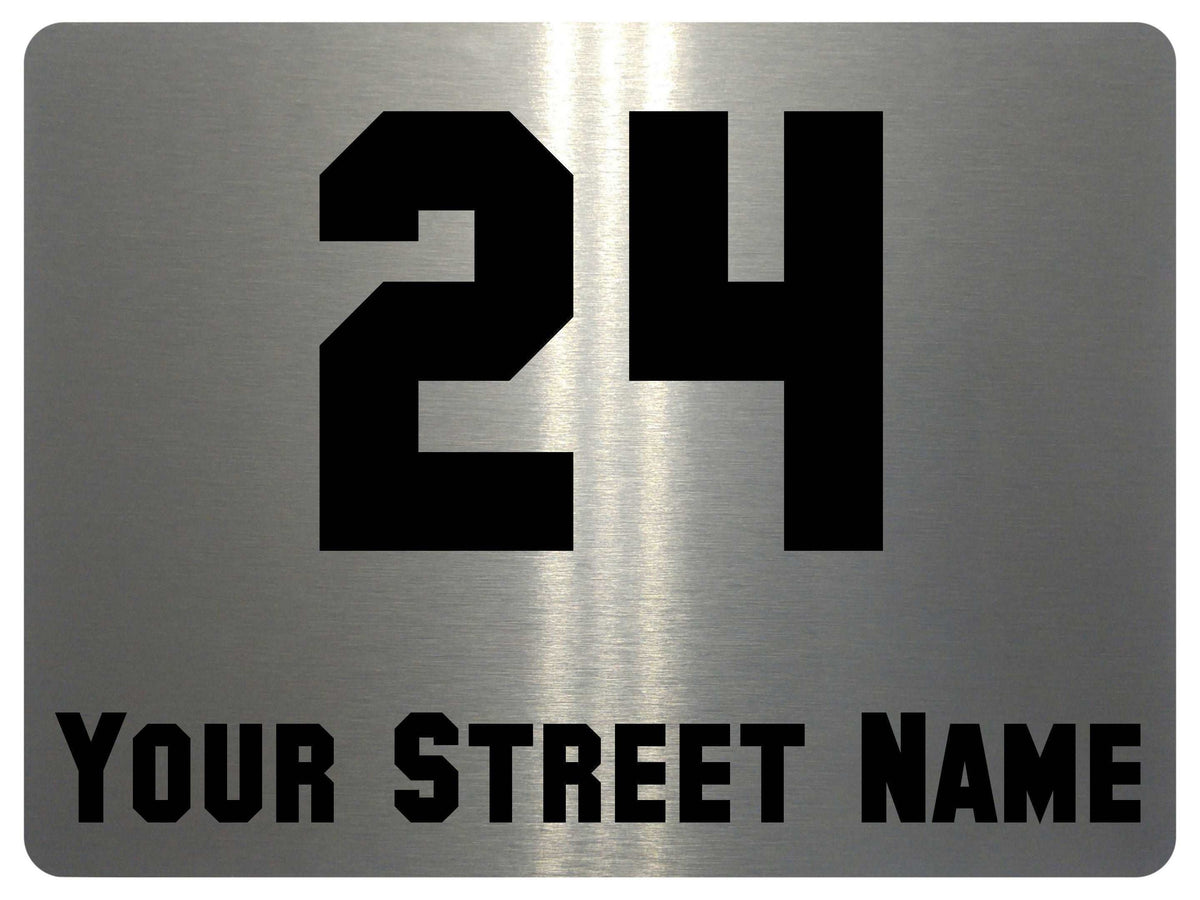 1062 Custom Personalised Address Metal Aluminium Sign Plaque Wall Gate House Office