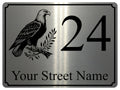 2277 Custom Personalised Address Eagle Door Gate Metal Aluminium Sign Plaque