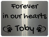 2298 Custom Personalised Memorial Pets Dog Cat Metal Aluminium Sign Plaque