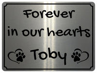 2299 Custom Personalised Memorial Pets Dog Cat Metal Aluminium Sign Plaque