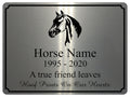 2290 Custom Personalised Memorial Horse Pony Metal Aluminium Sign Plaque