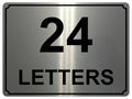 1909 Personalised LETTERS Number Metal Aluminium Sign Plaque Door House Office