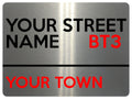 2285 Custom Personalised Address House Door Gate Metal Aluminium Sign Plaque
