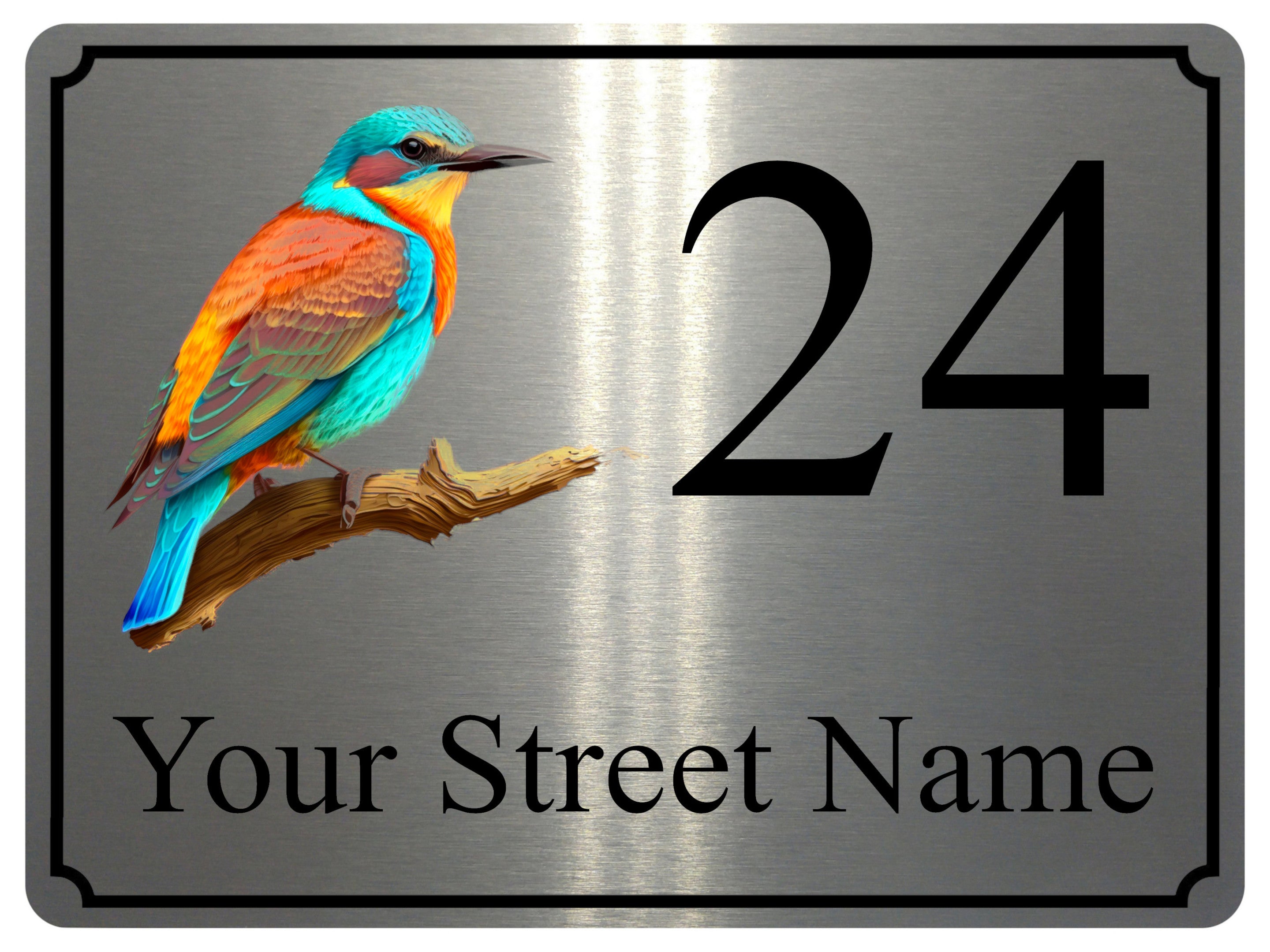 2303 Custom Personalised Address House Door Gate Metal Aluminium Sign Plaque