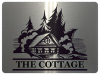 2319 The Cottage Door Gate Farm Address House Metal Aluminium Plaque Sign