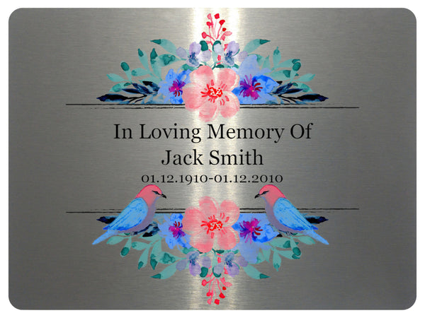 2274 Custom Personalised Memorial Funeral Grave Metal Aluminium Sign Plaque