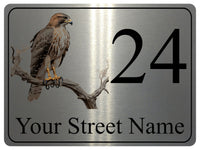 2281 Custom Personalised Address Eagle Door Gate Metal Aluminium Sign Plaque