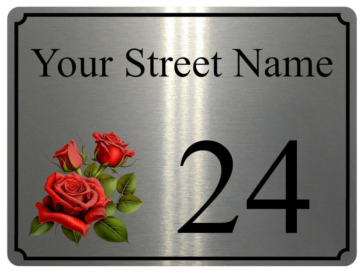 2305 Custom Personalised Address House Door Gate Metal Aluminium Sign Plaque