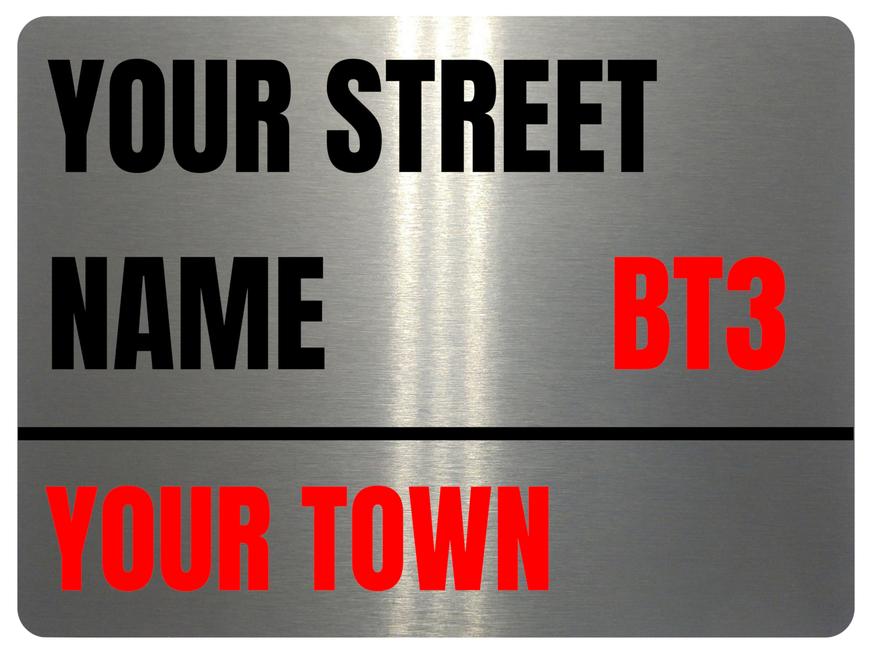 2286 Custom Personalised Address House Door Gate Metal Aluminium Sign Plaque