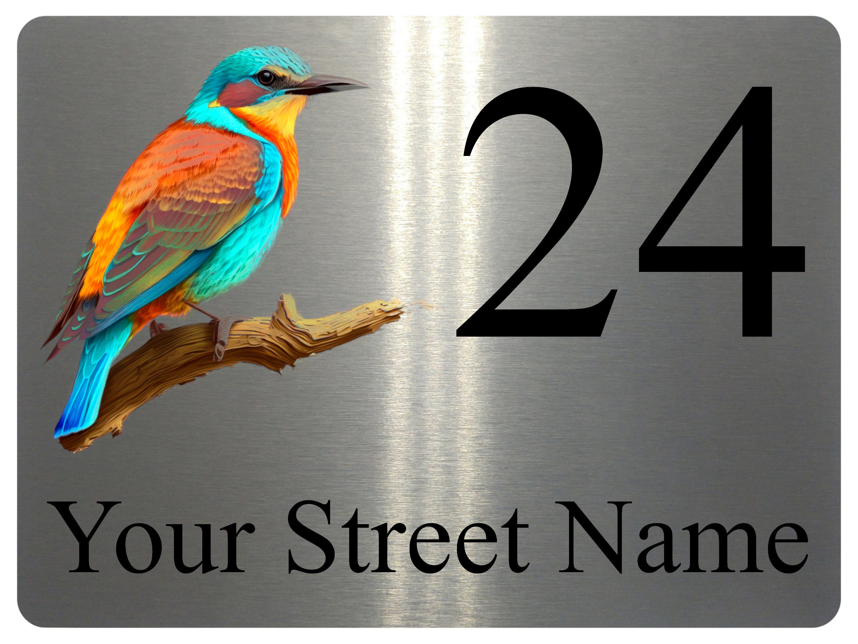 2302 Custom Personalised Address House Door Gate Metal Aluminium Sign Plaque