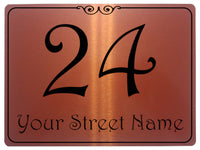 1090 Custom Personalised Address Metal Aluminium Sign Plaque Door Gate House Office