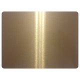 Customise Sign Here Brushed Gold Aluminium Plaque