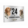 B254 Custom Personalised Address Metal Aluminium Plaque Sign Door House Gate