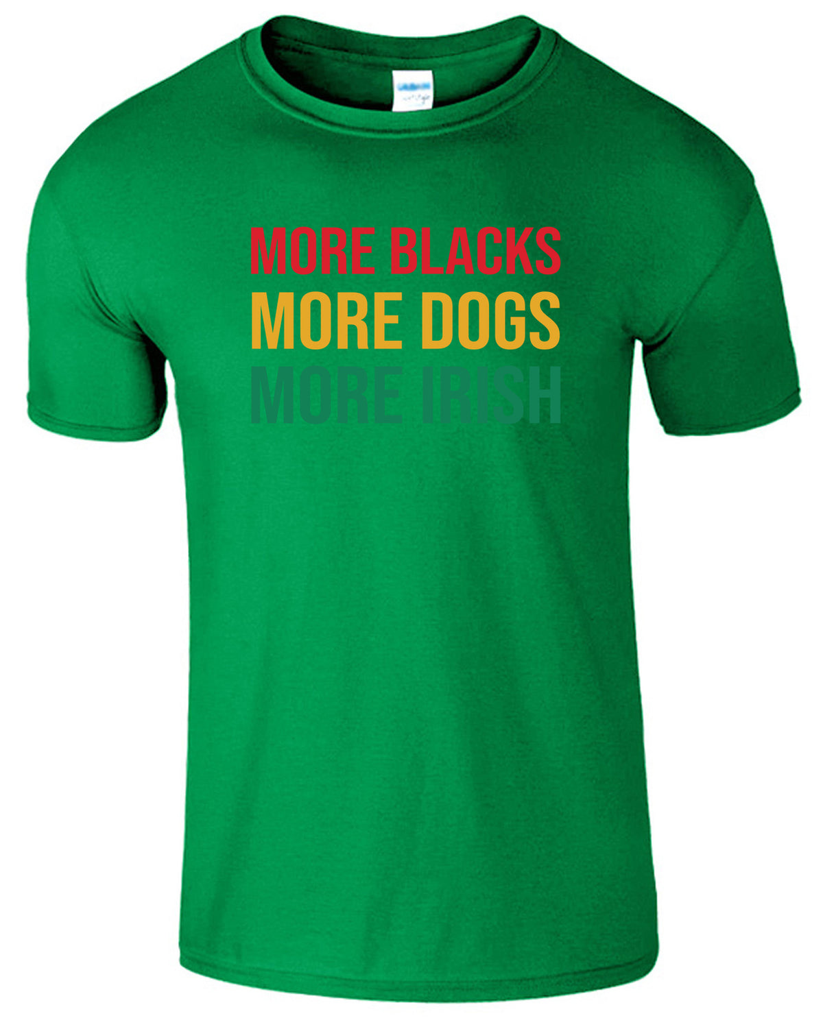 Men's More Blacks More Dogs More Irish Sportsman T-Shirt