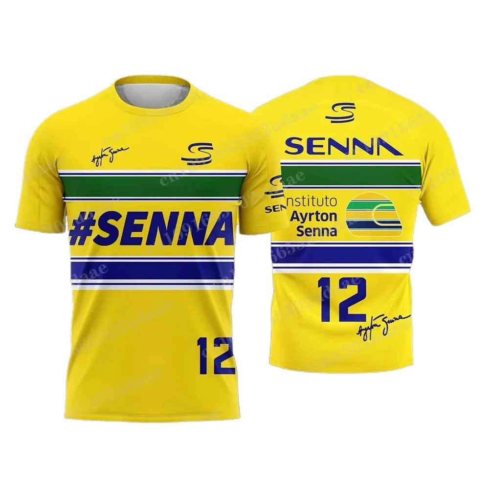 Ayrton Senna Men's F1 Legend Commemorative Breathable T-Shirt