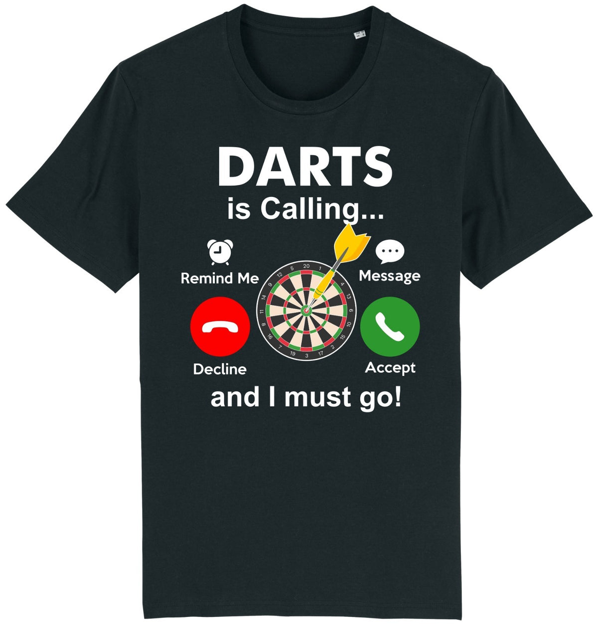 Fruit of the Loom Men's Darts Is Calling Graphic T-Shirt