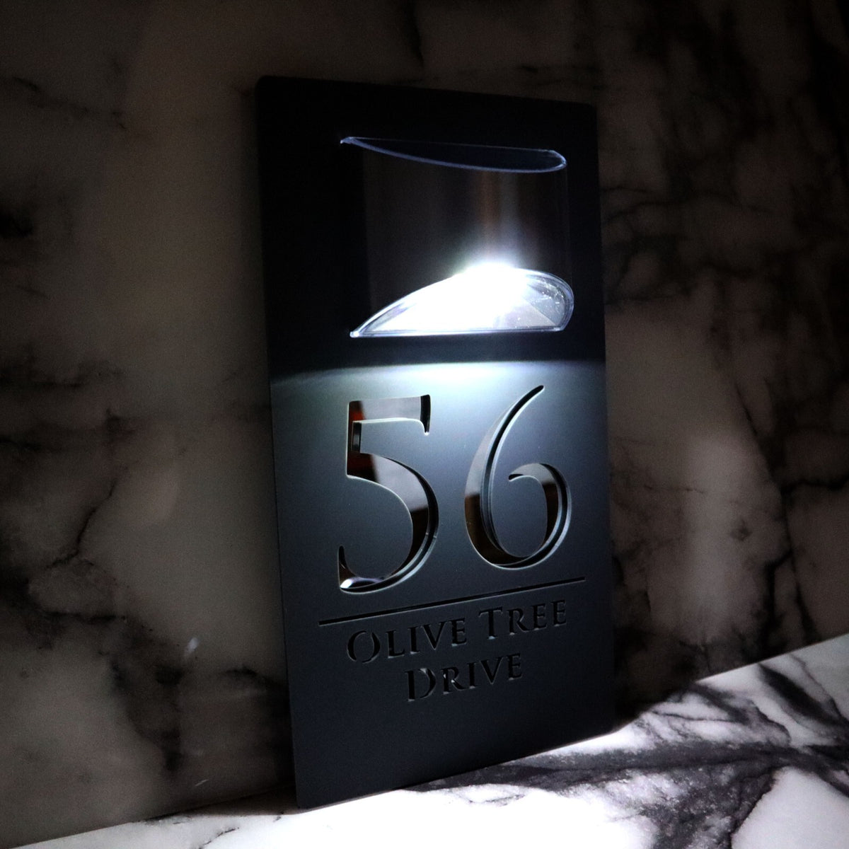 Bellissima LED House Numbers Address Plaque 160mm x 300mm
