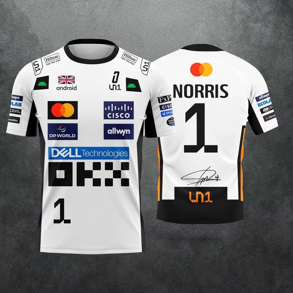 Lando Norris LN1 F1 World Champion McLaren Inspired Graphic T-Shirt