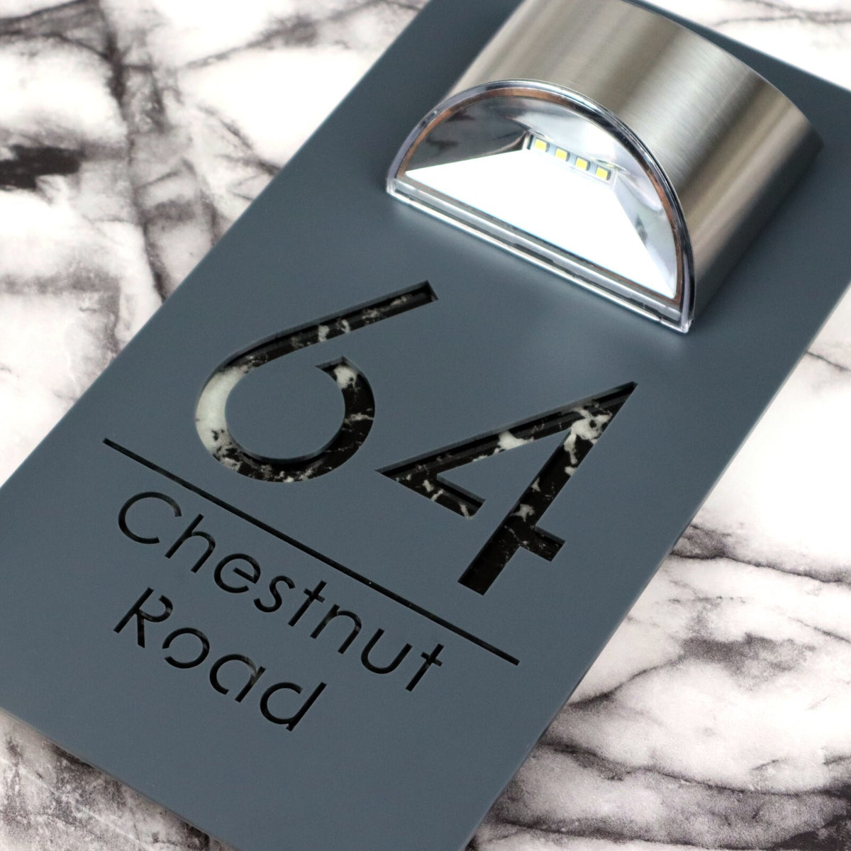 Bellissima LED House Numbers Address Plaque 160mm x 300mm