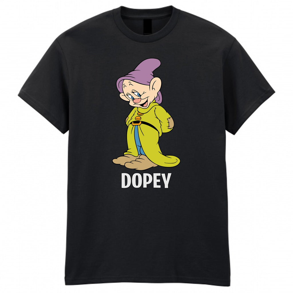 Snow White Seven Dwarfs T-Shirt Funny Halloween Costume Tee Top