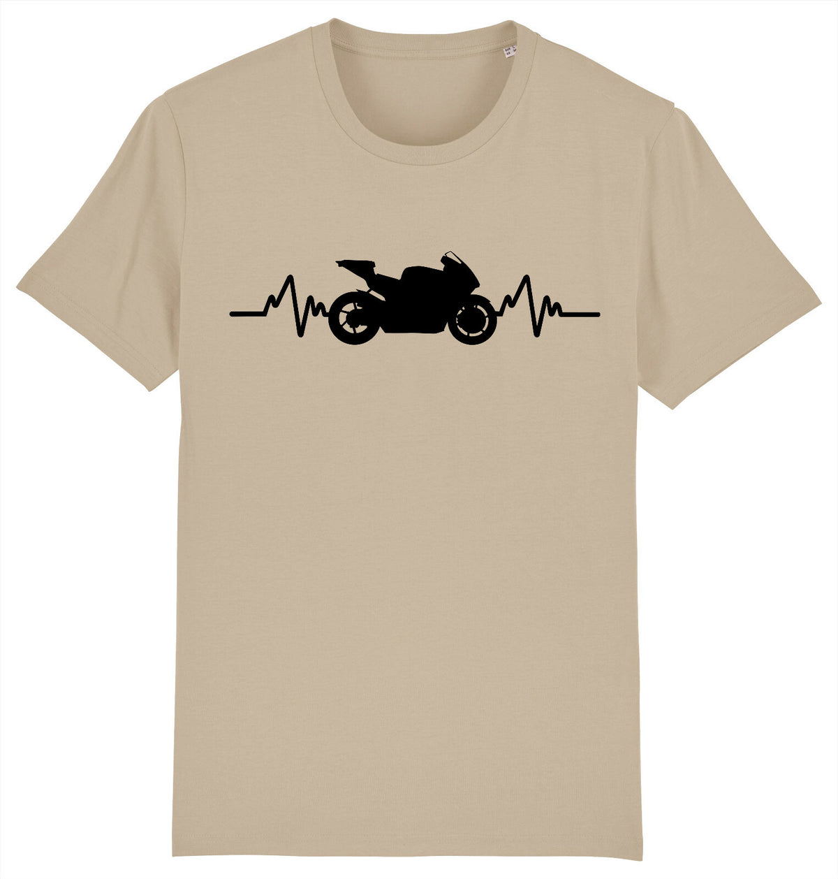 Fruit of the Loom Men's Motorbike Heartbeat Graphic T-Shirt