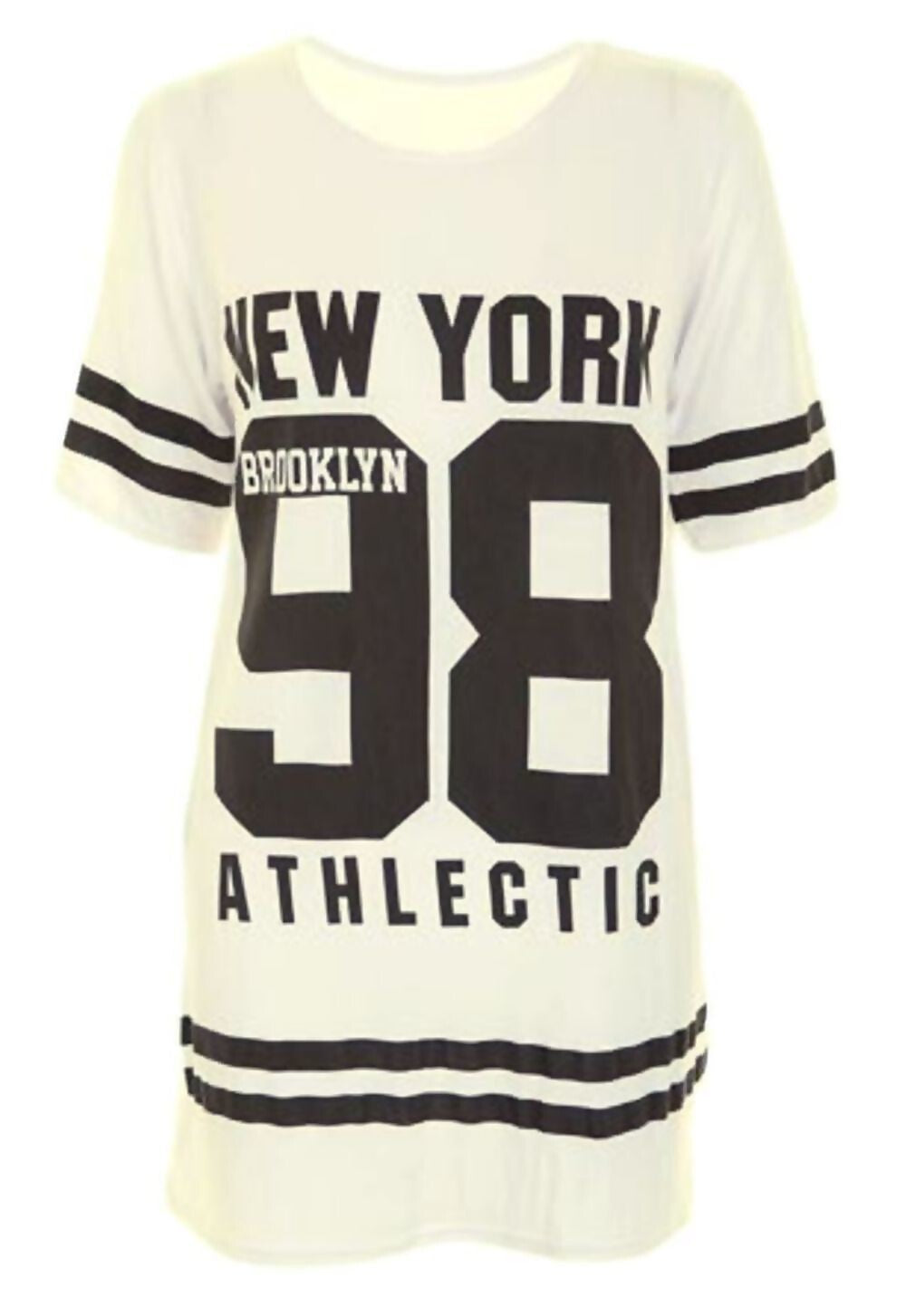 Women's New York 98 Brooklyn Stripe Varsity T-Shirt