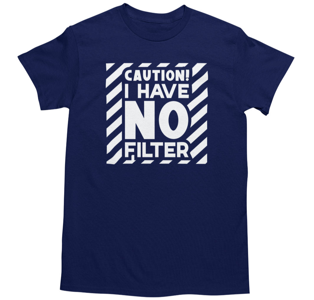 Men's Funny Novelty Joke Graphic T-Shirt Navy