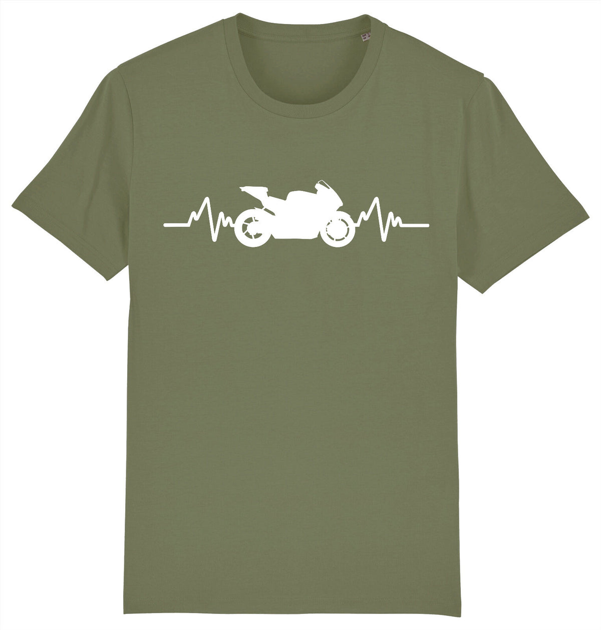 Fruit of the Loom Men's Motorbike Heartbeat Graphic T-Shirt