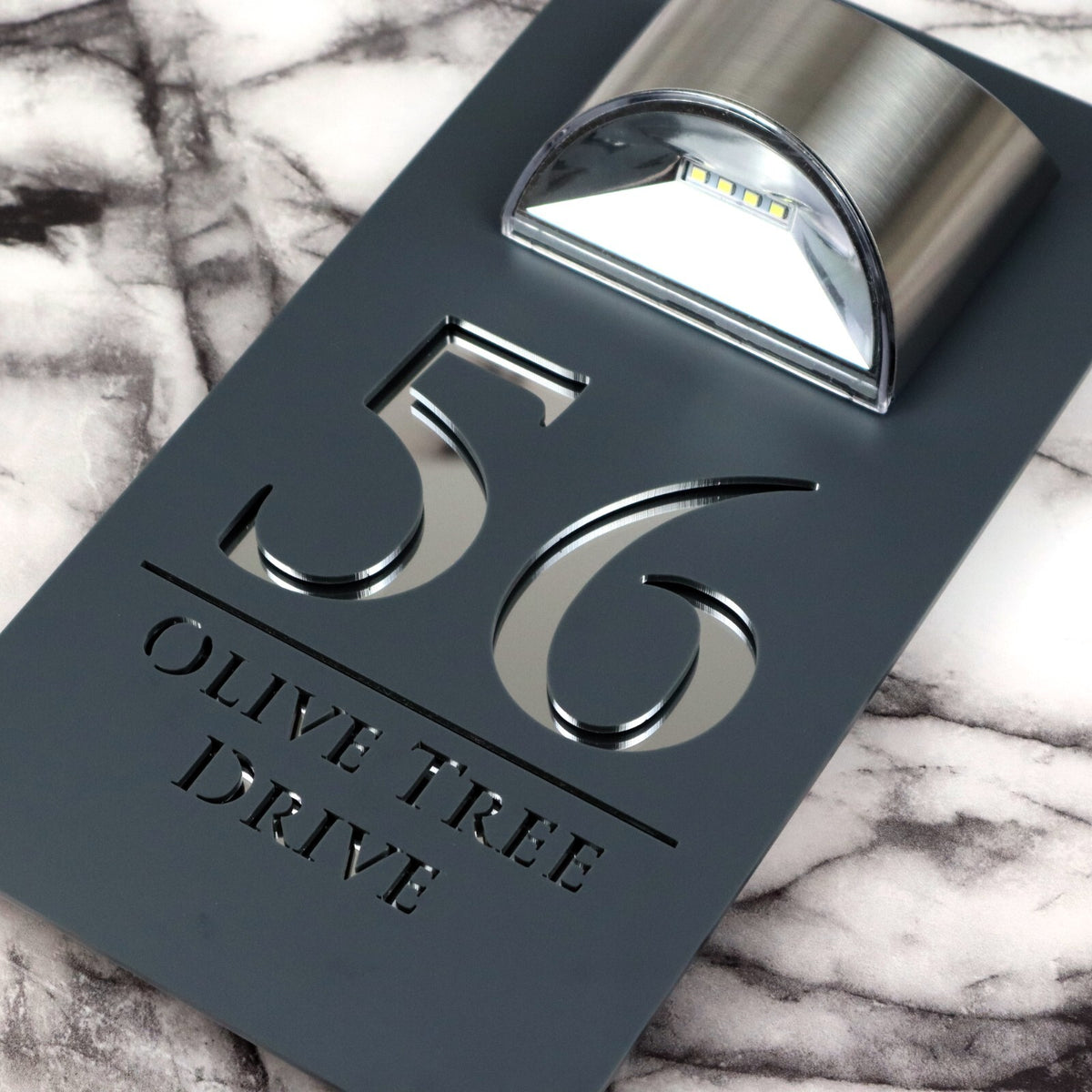 Bellissima LED House Numbers Address Plaque 160mm x 300mm
