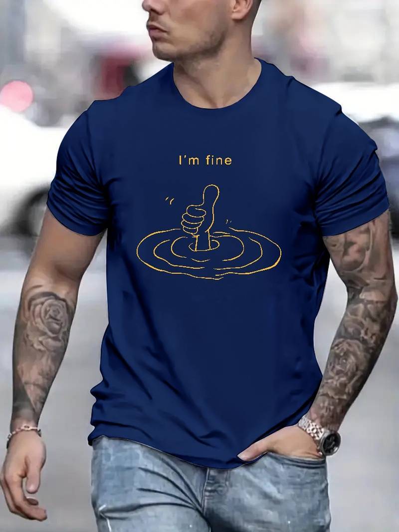 Men's I'm Fine Graphic T-Shirt