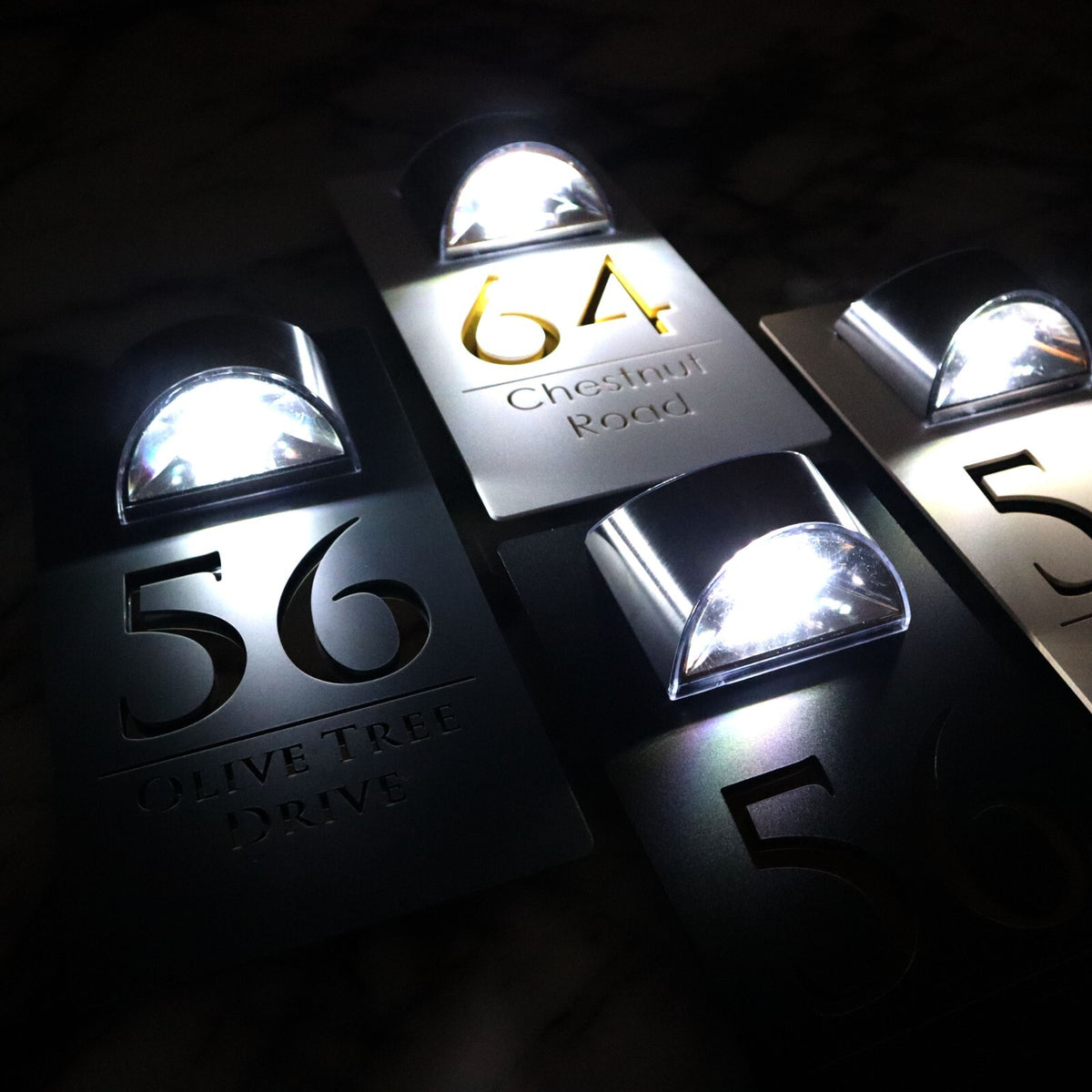 Bellissima LED House Numbers Address Plaque 160mm x 300mm